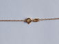 Preview: gold plated silver chain with white zirconia pendant-anchor chain 45 cm----